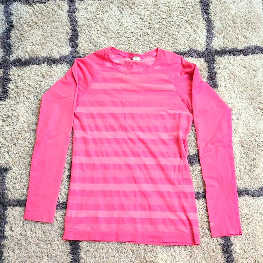 Pink Long Sleeve Champion Top Size XSM